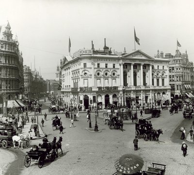 London Pavilion, Piccadilly Circus, London, c 1900 by English Photographer